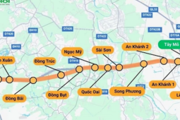 Giá nhà đất dọc tuyến đường sắt đô thị số 5, Hà Nội tăng nhiệt