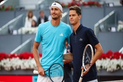 Video tennis Blockx - Zverev: Set 1 tốc hành, xuất sắc ghi danh (Rome Masters)