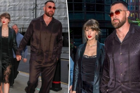 Taylor Swift diện đầm ren gợi cảm trong buổi hẹn hò chồng sắp cưới