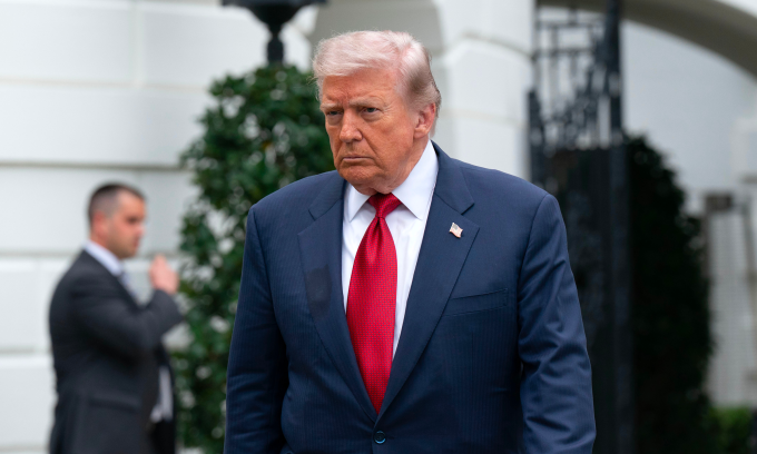 Tổng thống Mỹ Donald Trump tại Nhà Trắng hôm 8/5. Ảnh: AP