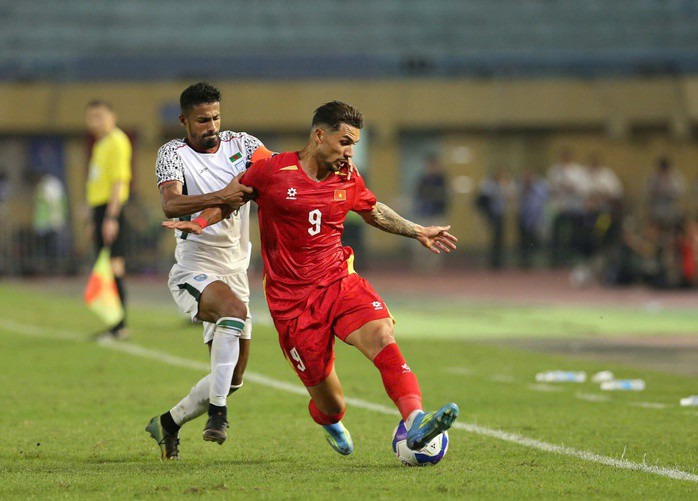 Đỗ Hoàng Hên tại vòng loại Asian Cup 2027 (Ảnh: Thạo Hoàng)