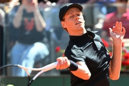 Trực tiếp tennis Sinner - Popyrin: Hạt giống số 1 thắng áp đảo set đầu (Rome Open)