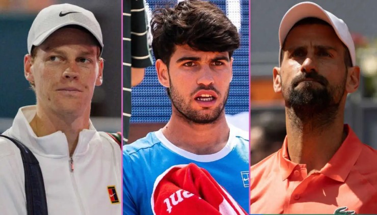 Sinner - Alcaraz - Djokovic (từ trái qua) hợp nhất sẽ tạo ra tay vợt hoàn hảo bất khả chiến bại