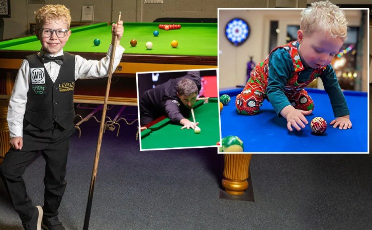 Fred Richards, 5 tuổi đã được ví với huyền thoại O'Sullivan 7 lần vô địch snooker thế giới