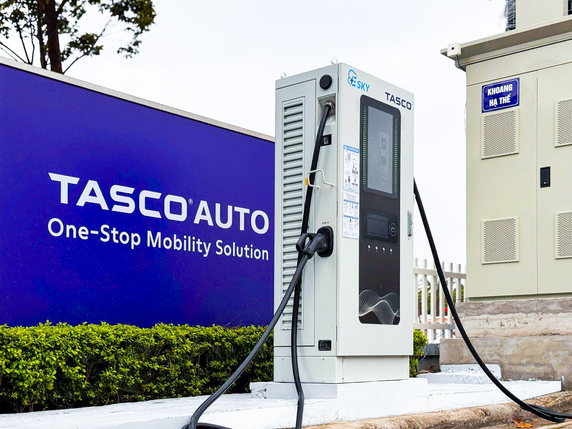 Một trạm sạc DC của Tasco Auto tại Long Biên.