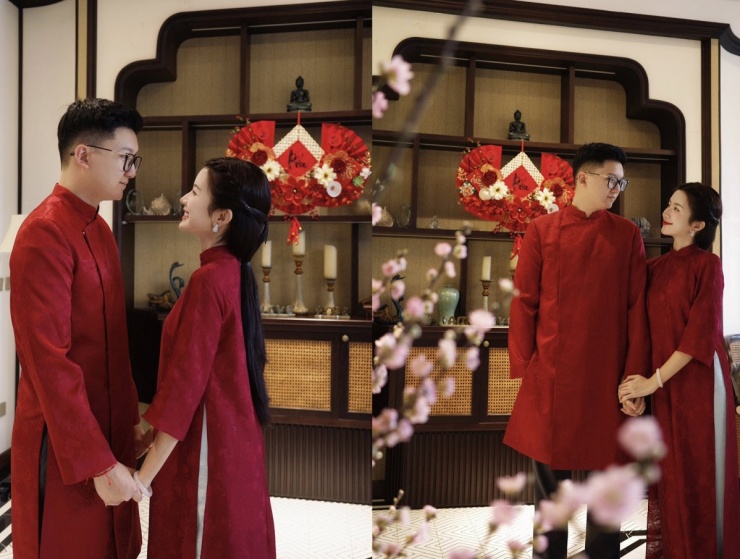 Ngọc Huyền bên ông xã là cháu&nbsp;NSƯT Chí Trung