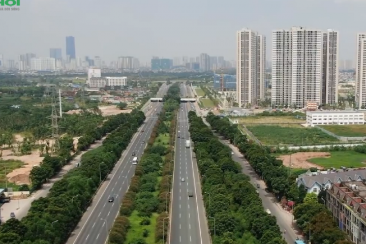 Bất ngờ trước giá đất ở trên trục đường Đại Lộ Thăng Long, Hà Nội khi tuyến đường sắt đô thị số 5 khởi động