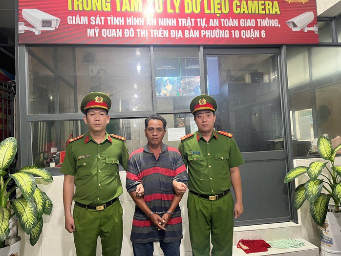 Nguyễn Minh Thành tại cơ quan công an.