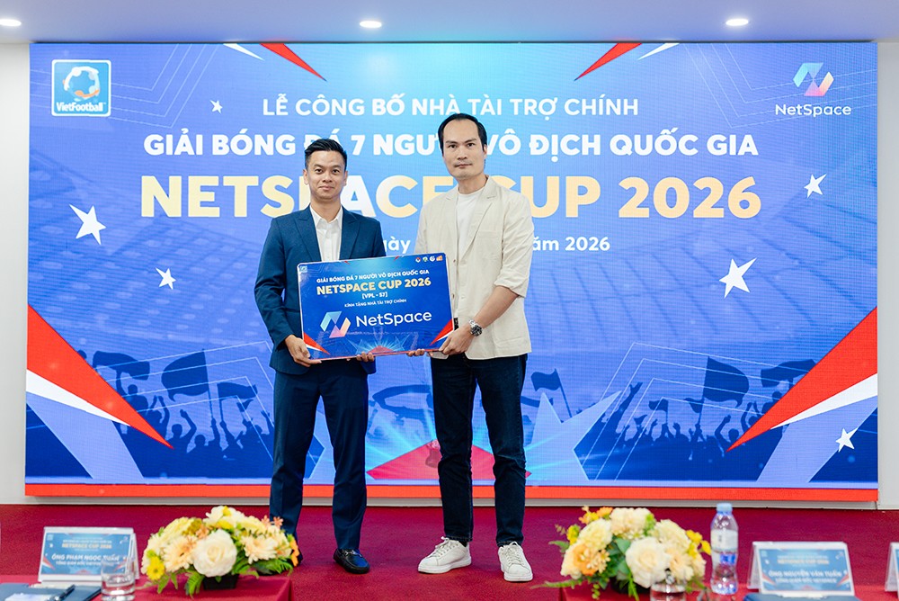 NetSpace chính thức đồng hành cùng Giải Bóng đá 7 người Vô địch Quốc gia NetSpace Cup 2026