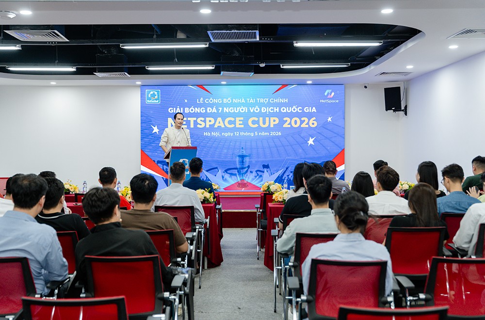Ông Nguyễn Văn Tuấn – TGĐ NetSpace phát biểu tại buổi lễ