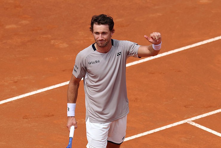 Casper Ruud vẫn chưa để thua set nào tại Rome Open năm nay