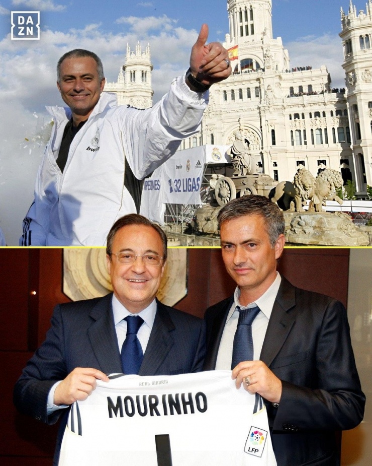 Việc Mourinho trở lại Real Madrid lần thứ 2, được cho 'đã xong'. Ảnh: DAZN Football