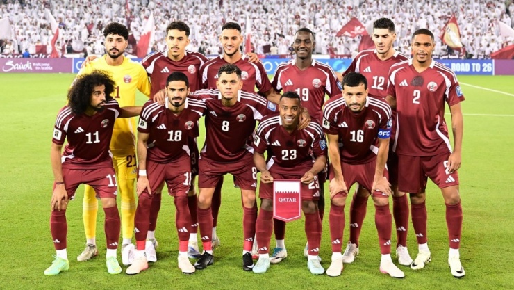 ĐT Qatar chuẩn bị dự World Cup 2026 với rất nhiều cầu thủ nhập tịch không có gốc Qatar. (Ảnh: AFC).&nbsp;