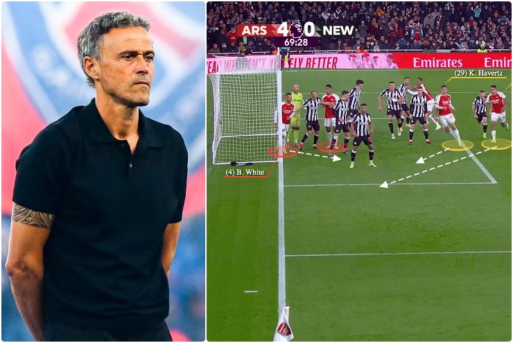 Enrique dùng chiêu "nghệ thuật phòng chống hắc ám" giúp PSG đối phó Arsenal