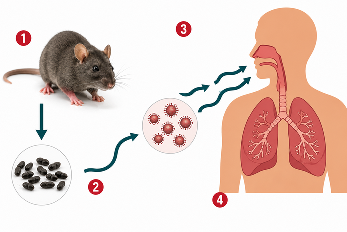 Virus Hanta là nhóm virus lây truyền chủ yếu từ động vật gặm nhấm, đặc biệt là chuột