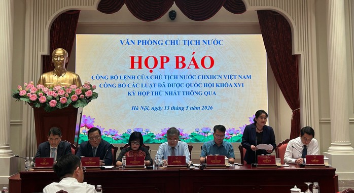 Văn phòng Chủ tịch nước tổ chức họp báo chiều 13-5