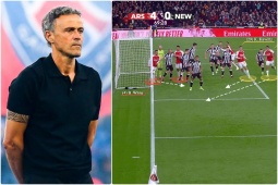 Enrique dùng chiêu "nghệ thuật phòng chống hắc ám" giúp PSG đối phó Arsenal