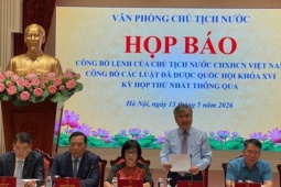 Công bố lệnh của Chủ tịch nước về 9 luật được Quốc hội thông qua tại Kỳ họp thứ Nhất