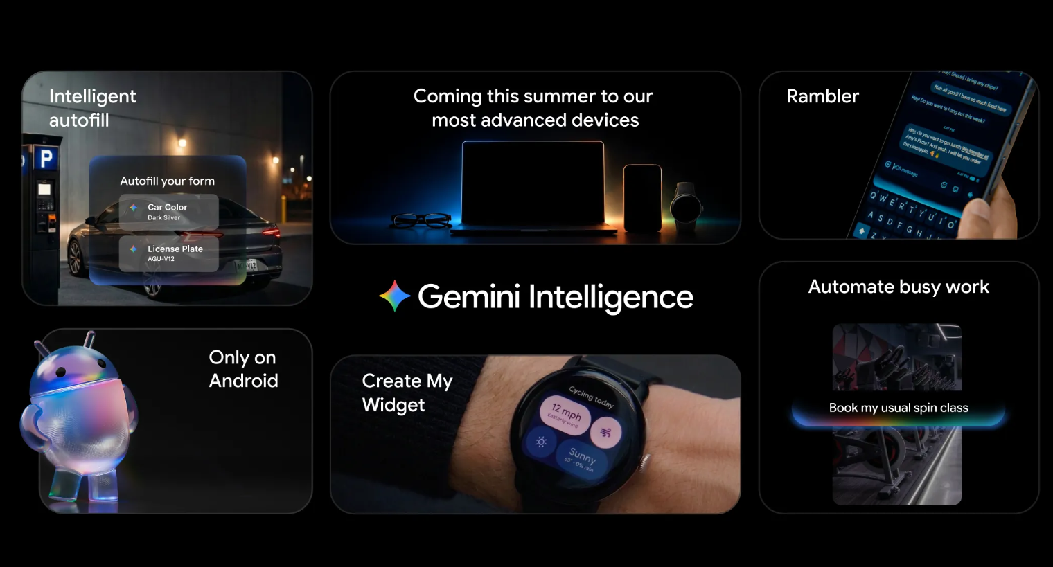 Gemini Intelligence đã được tổng hợp lại.