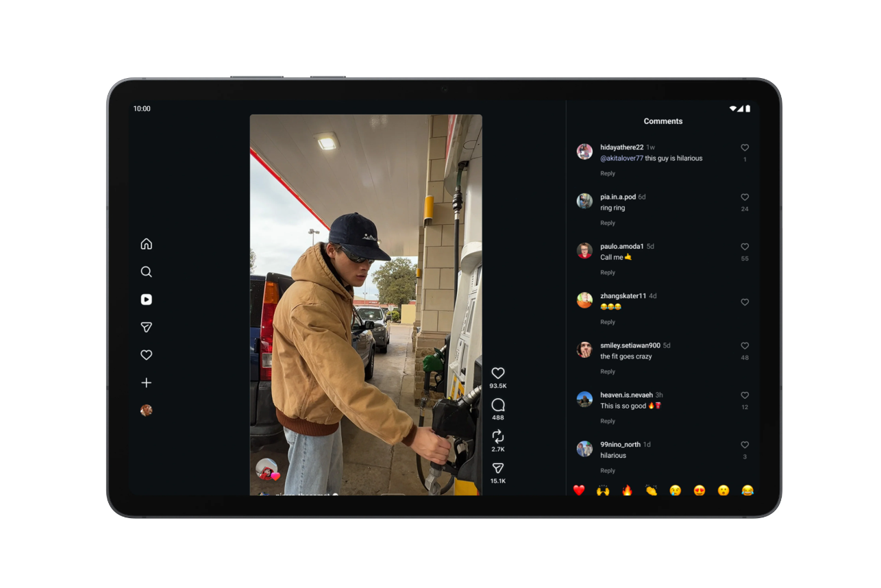 Instagram ngày càng hiển thị&nbsp;phù hợp hơn trên các thiết bị màn hình lớn.