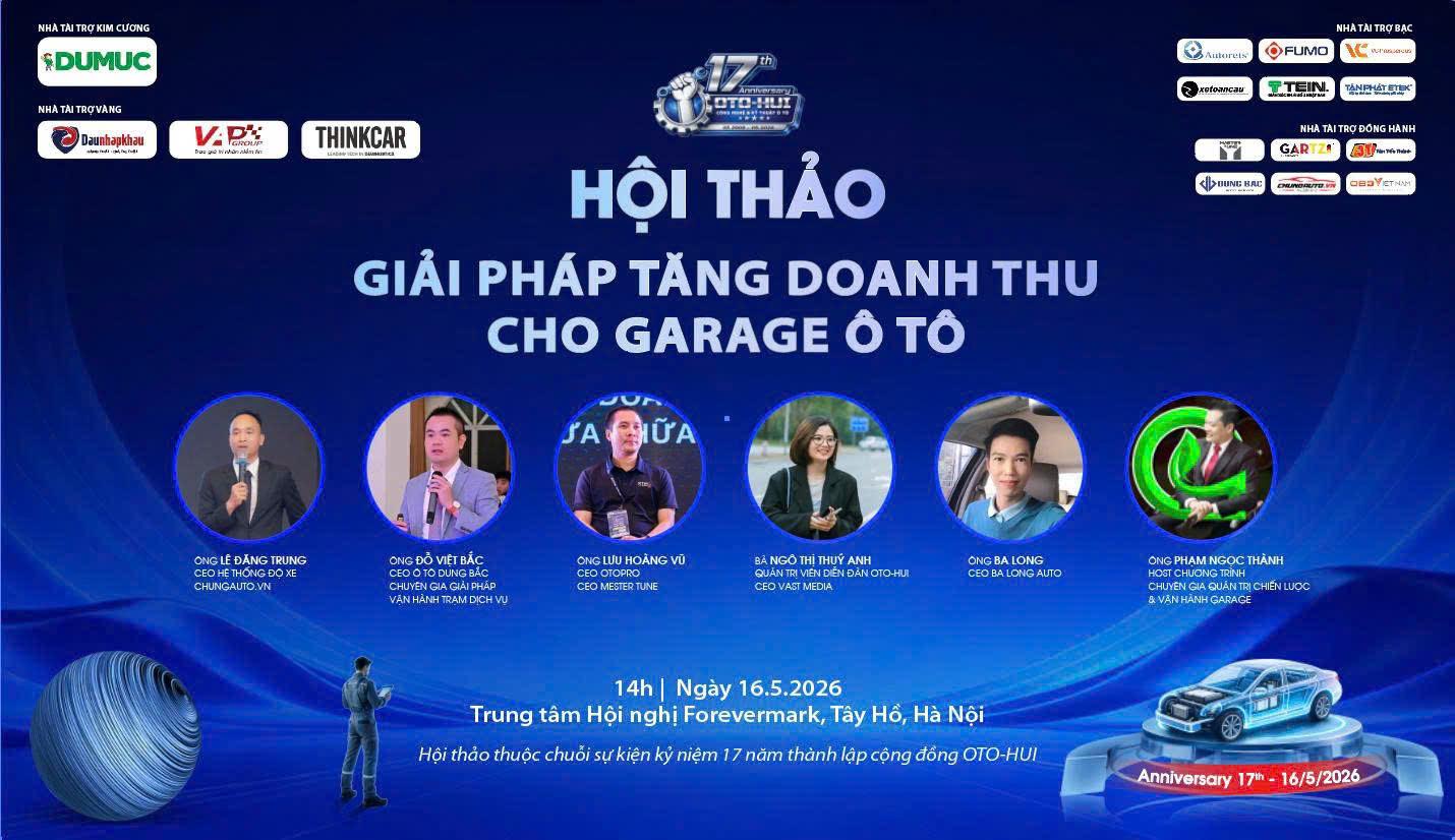 Điểm hẹn sự kiện kỷ niệm 17 năm thành lập OTO-HUI.