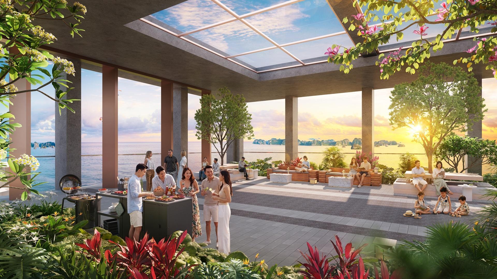 Tòa tháp Thanh Long sở hữu hệ tiện ích nội khu đẳng cấp. Ảnh: Sun Group.