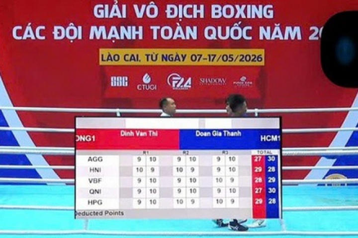 5 trọng tài cho thắng, 2 giám sát xử thua, đoàn boxing TPHCM bức xúc