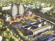 Hiện trạng khu đất làm nhà tang lễ với 2 tòa tháp giữa trung tâm Hà Nội