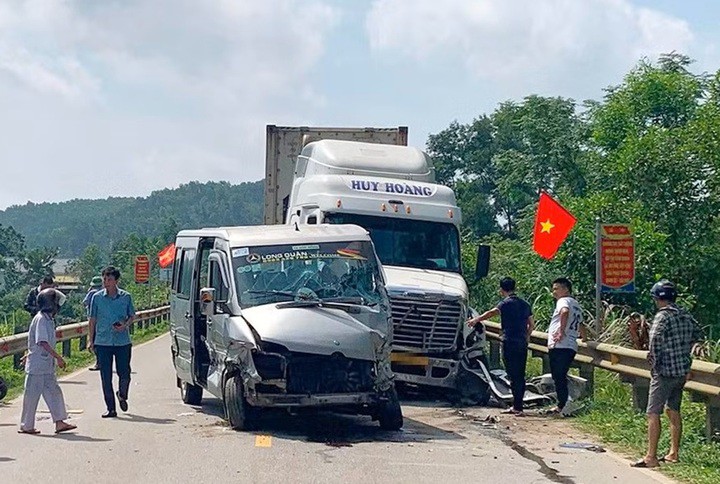 Hiện trường vụ tai nạn. (Ảnh BHT)