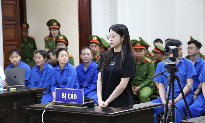 Bị cáo Triệu Nguyễn Hoài Thương khai nhận tài phiên tòa sơ thẩm