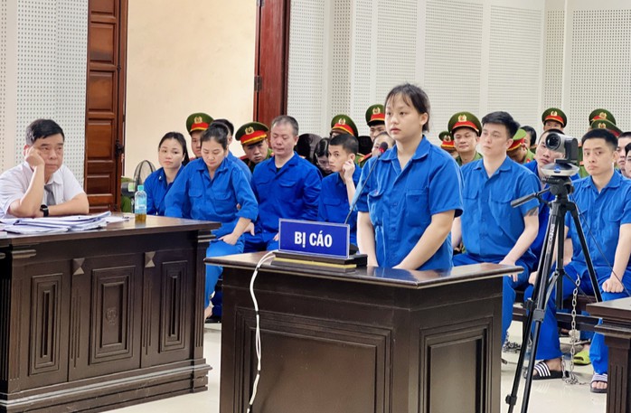 Bị cáo Triệu Thị Hiện tại phiên tòa sơ thẩm
