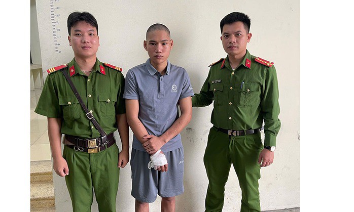 Ban Văn Dương tại cơ quan công an. Ảnh: Báo Bắc Ninh