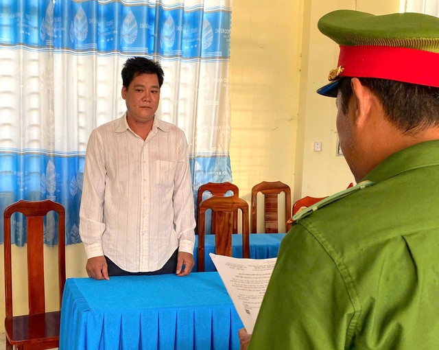 Đỗ Văn Quý tại cơ quan công an. Ảnh: Công an tỉnh An Giang.