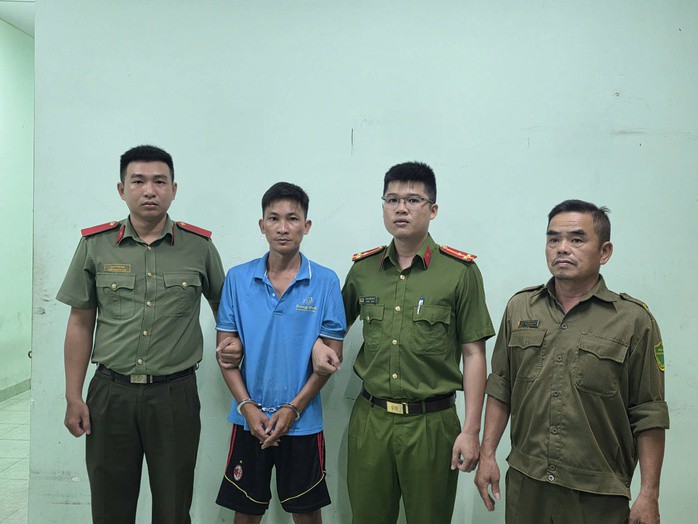 Công an TPHCM đã tạm giữ Bùi Trung Quốc. Ảnh: Công an TPHCM