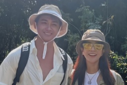 Ảnh sao 14/5: Diệp Lâm Anh trekking với bạn trai kém 11 tuổi