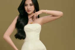 Hoa hậu Việt Nam 2024 khoe thân hình đồng hồ cát