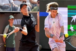 Video tennis Sinner - Rublev: Phong độ hủy diệt, 2 set đỉnh cao (Rome Masters)