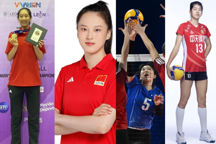 Wan Ziyue,&nbsp;Fan Boning,&nbsp;Chen Jiayu và&nbsp;Yang Jia (từ trái qua) hứa hẹn tỏa sáng tại giải VTV Bình Điền