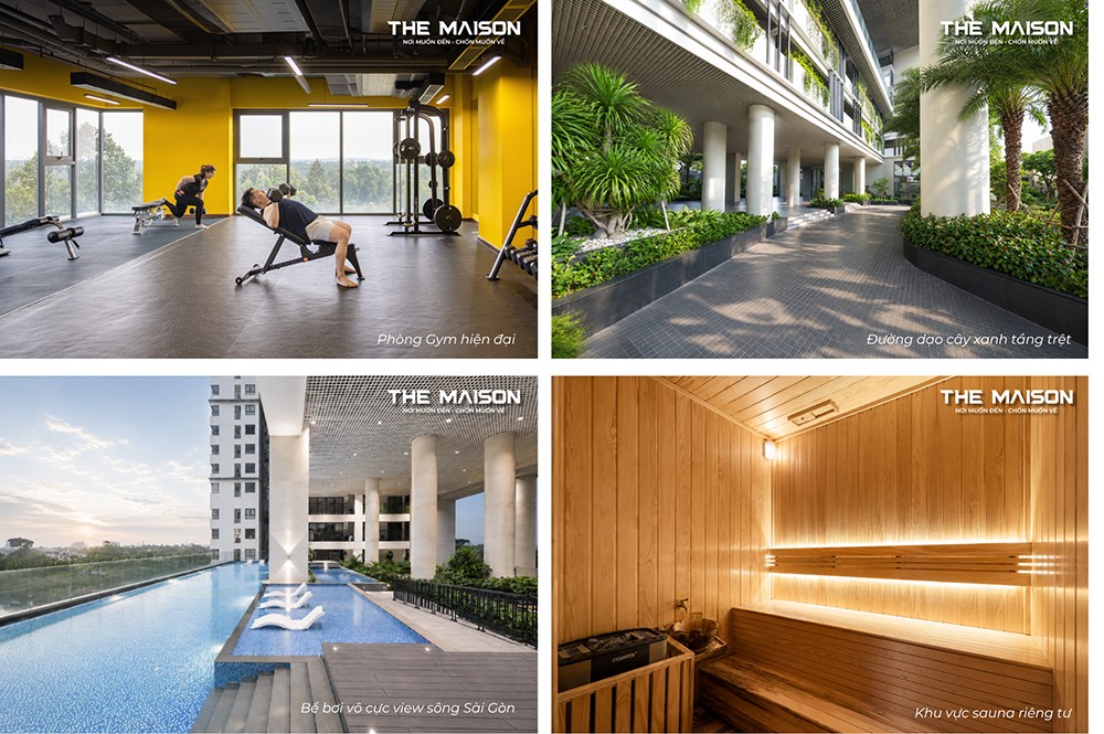 Hệ tiện ích cao cấp đã được đưa vào sử dụng tại dự án The Maison