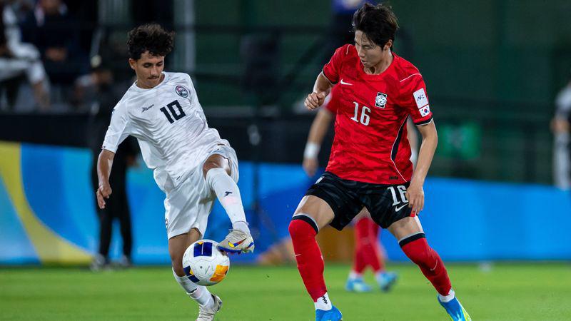 U17 Yemen rất cố gắng nhưng không thể chọc thủng lưới U17 Hàn Quốc