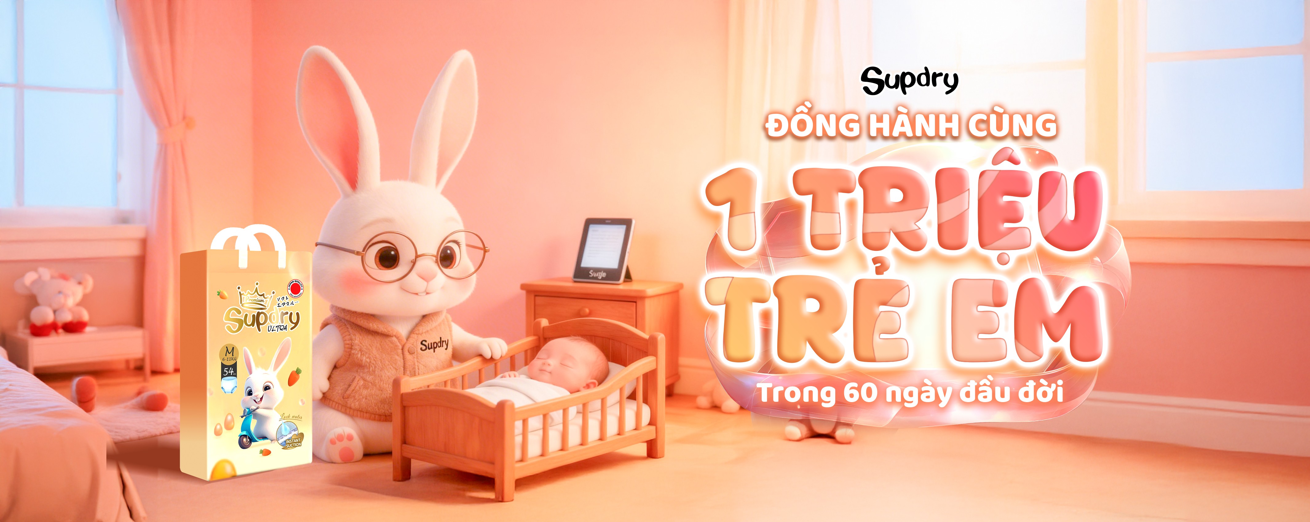 Supdry - Chiến dịch “Đồng hành cùng 1 triệu trẻ em trong 60 ngày đầu đời