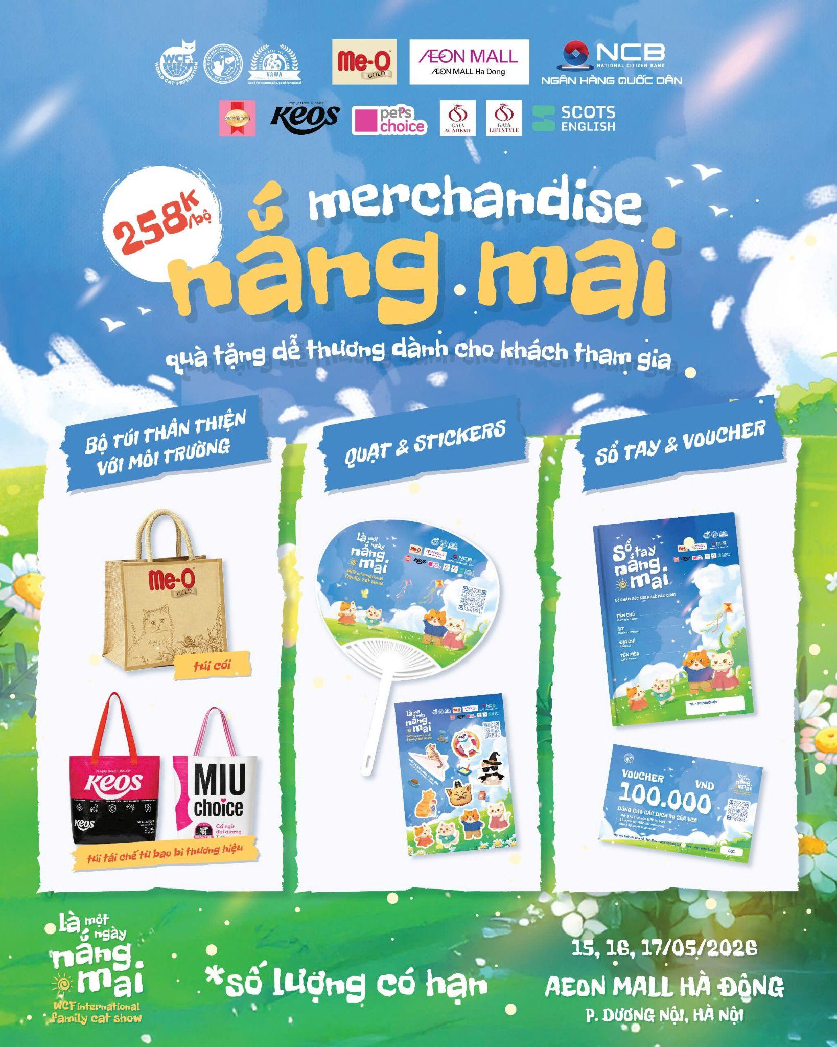 Các phần quà dễ thương cùng voucher hấp dẫn dành cho khách mời tham gia