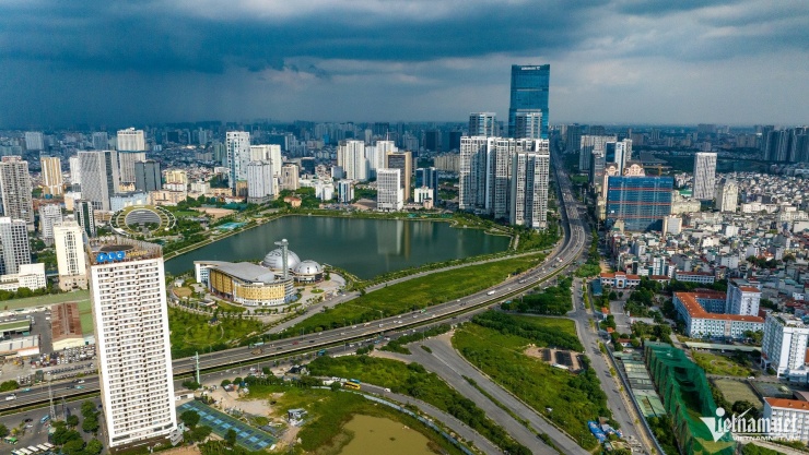 Không gian của Hà Nội được tổ chức theo các trục giao thông vành đai, các tuyến hướng tâm. Ảnh: Hoàng Hà