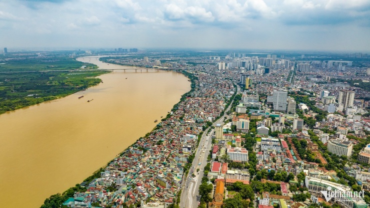Trục đại lộ cảnh quan sông Hồng là trục chiến lược của toàn bộ quy hoạch. Ảnh: Hoàng Hà