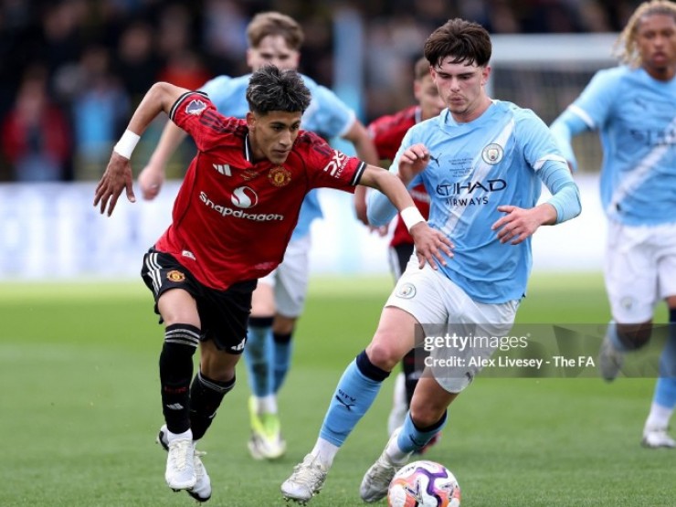 Video bóng đá U18 Man City - U18 MU: Siêu phẩm đá phạt, vỡ òa phút 87 (CK FA Youth Cup)