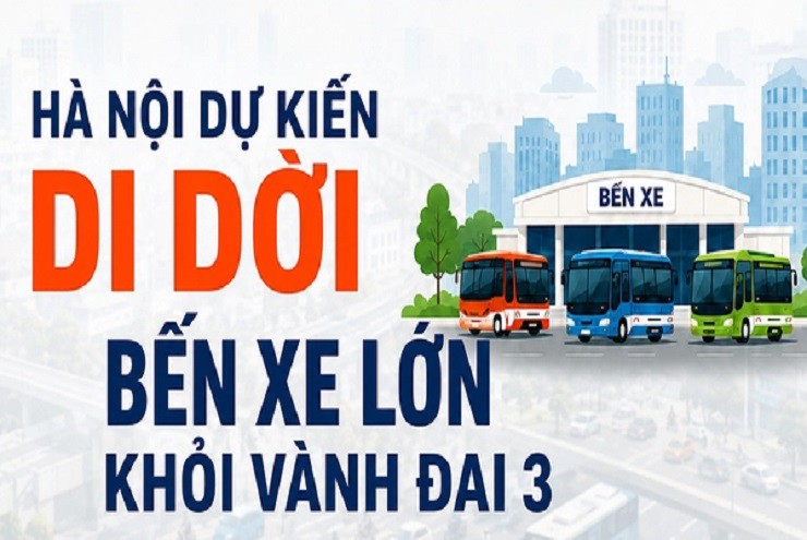 Hà Nội dự kiến di dời các bến xe lớn khỏi Vành đai 3