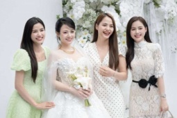 Dàn mỹ nhân phim giờ vàng VTV khoe sắc trong đám cưới Việt Hoa
