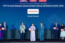 Honda Việt Nam đạt Top 10 phát triển bền vững giải Rồng Vàng 2026