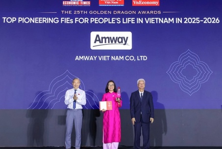 Amway Việt Nam ghi dấu lần thứ 10 được vinh danh tại Giải thưởng Rồng Vàng
