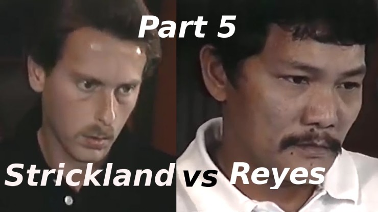Reyes (bên phải) và màn ngược dòng đỉnh cao trước&nbsp;Strickland (bên trái) vào năm 1996